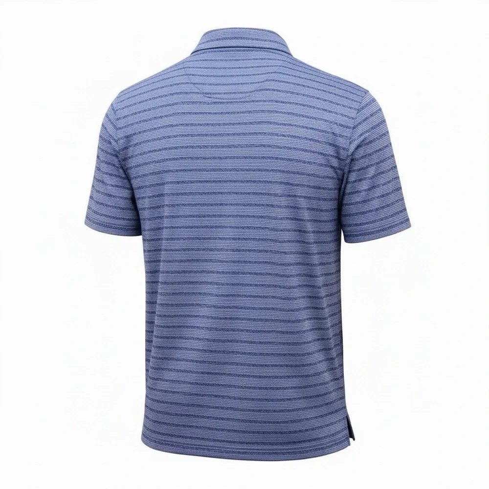 Nike Dri-FIT‎ Vapor Stripe Polo Incline Village Lake Tahoe Blue Men's Size XXL